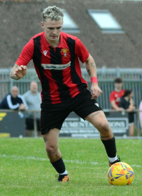 Will Haworth - scored four goals for on fire Goodwick United